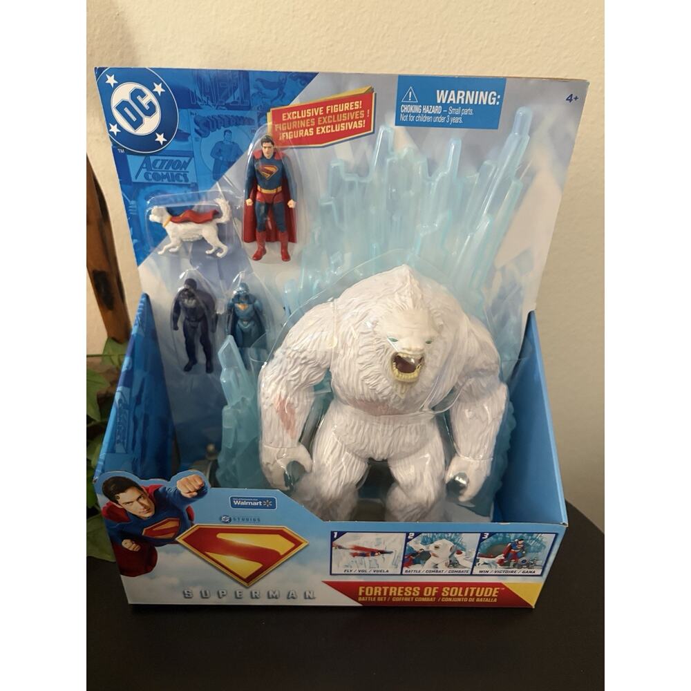 DC Comics Superman Fortress of Solitude Battle Playset Yeti Action Figure Krypto
